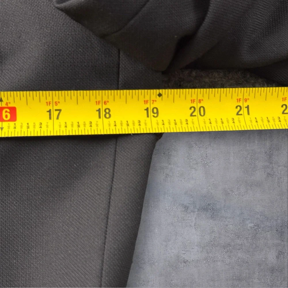 Tommy Hilfiger Mens Black Wool Blend Two Button Blazer Sport Coat 38R 78E5365